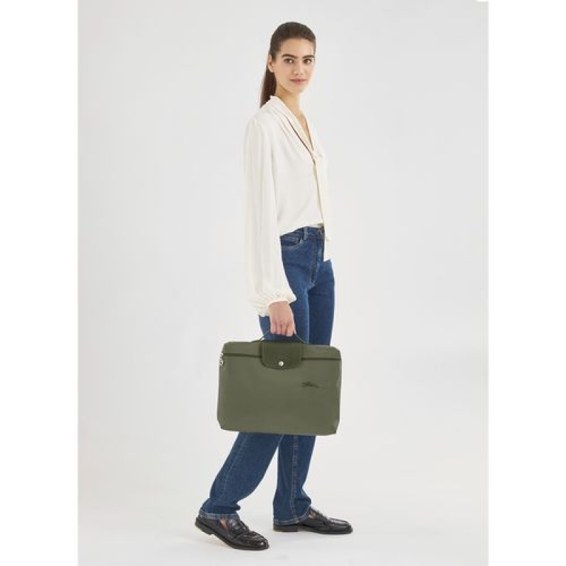 Longchamp Le Pliage Green Document folder Forest | ZNEIRGT-26