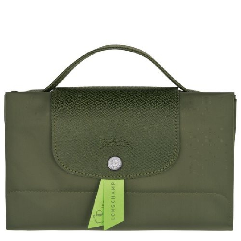 Longchamp Le Pliage Green Document folder Forest | ZNEIRGT-26