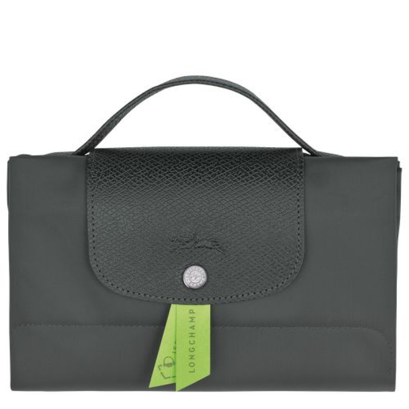 Longchamp Le Pliage Green Document folder Graphite | NAVORYU-26