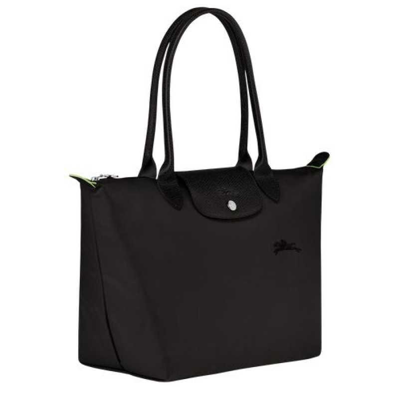 Longchamp Le Pliage Green Shoulder bag S Black | ZXHOSYF-51