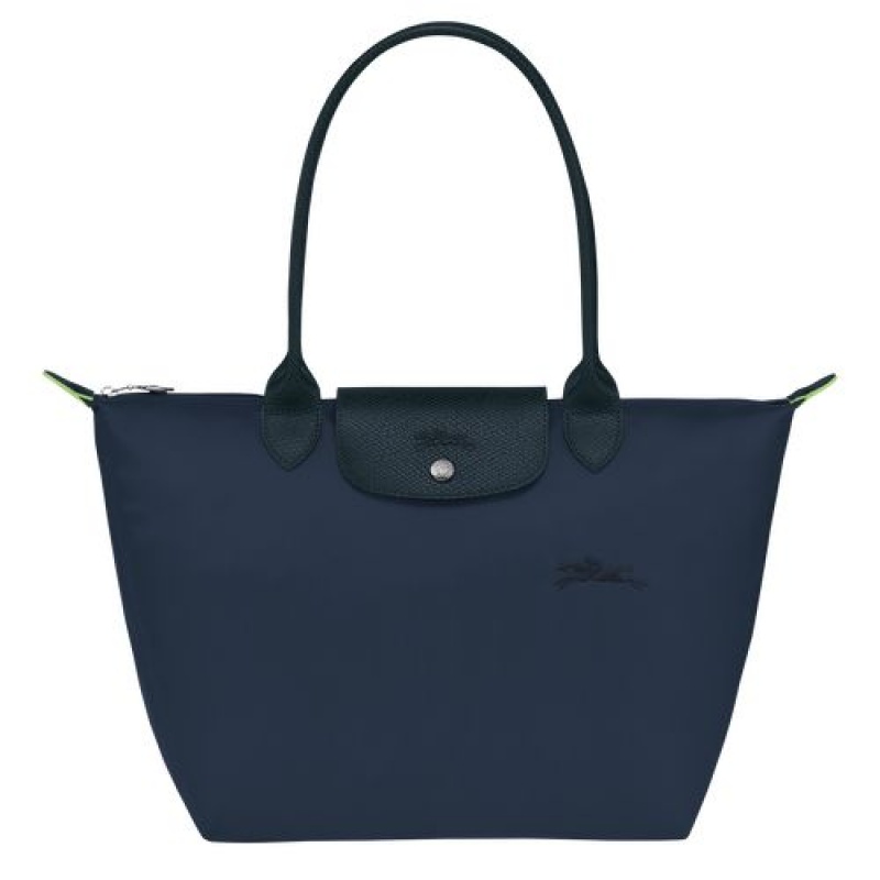 Longchamp Le Pliage Green Shoulder bag S Navy | AZCVHES-67