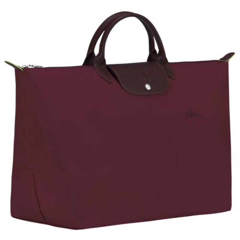 Longchamp Le Pliage Green Travel bag L Burgundy | SMEFGZT-40