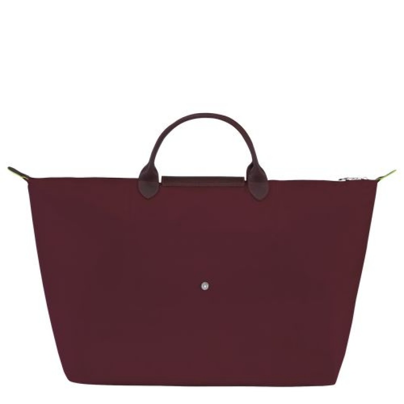 Longchamp Le Pliage Green Travel bag L Burgundy | SMEFGZT-40