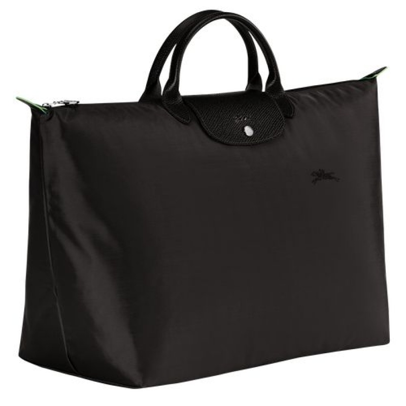 Longchamp Le Pliage Green Travel bag L Black | TFAUIWC-15