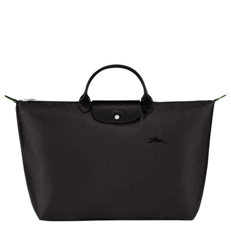 Longchamp Le Pliage Green Travel bag L Black | TFAUIWC-15