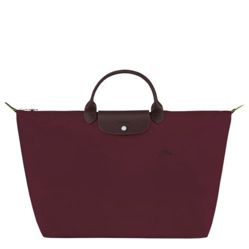 Longchamp Le Pliage Green Travel bag L Burgundy | QIHOKFL-05