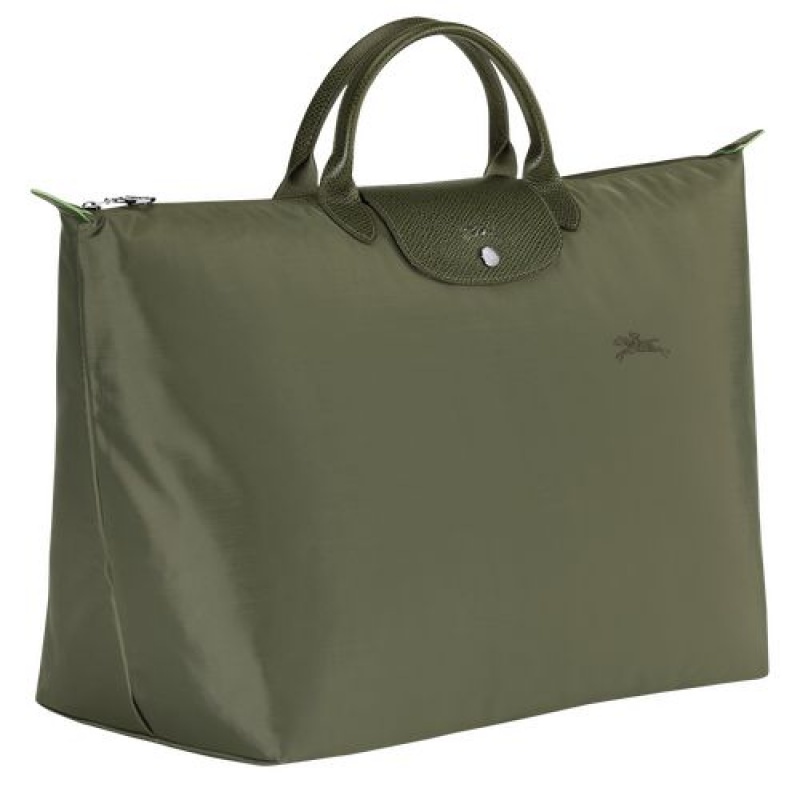 Longchamp Le Pliage Green Travel bag L Forest | QWJFMOC-46