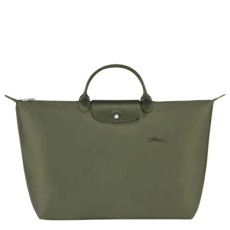 Longchamp Le Pliage Green Travel bag L Forest | QWJFMOC-46