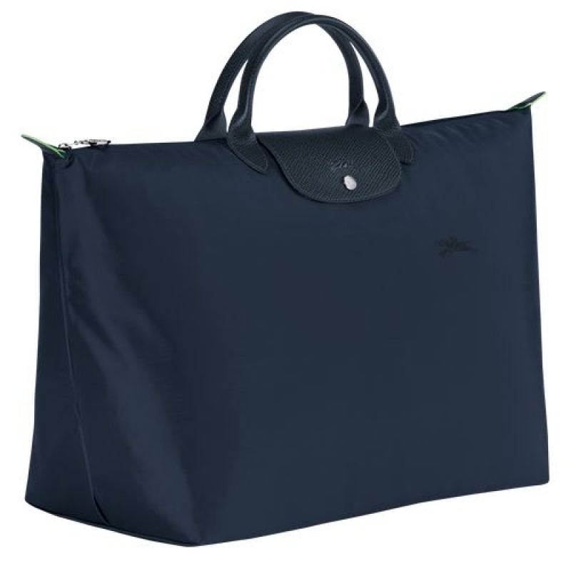 Longchamp Le Pliage Green Travel bag L Navy | VPGOMBK-89