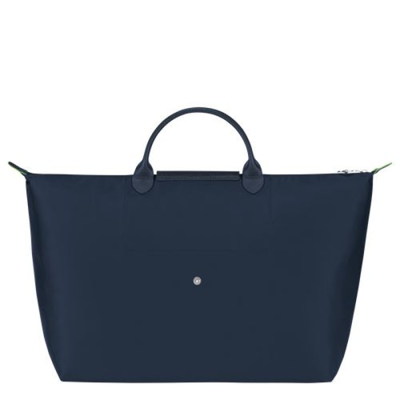 Longchamp Le Pliage Green Travel bag L Navy | VPGOMBK-89