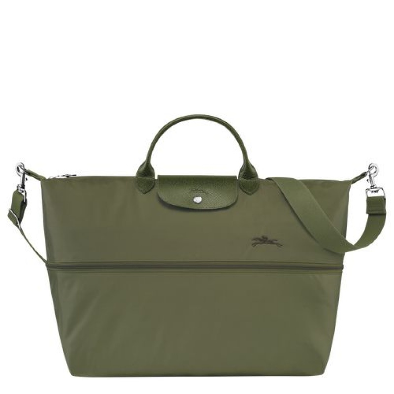 Longchamp Le Pliage Green Travel bag expandable Forest | TLJGVDO-45