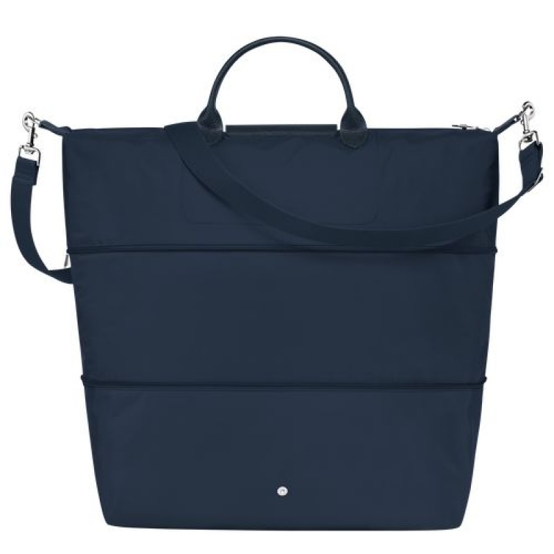 Longchamp Le Pliage Green Travel bag expandable Navy | VRFGWLZ-32