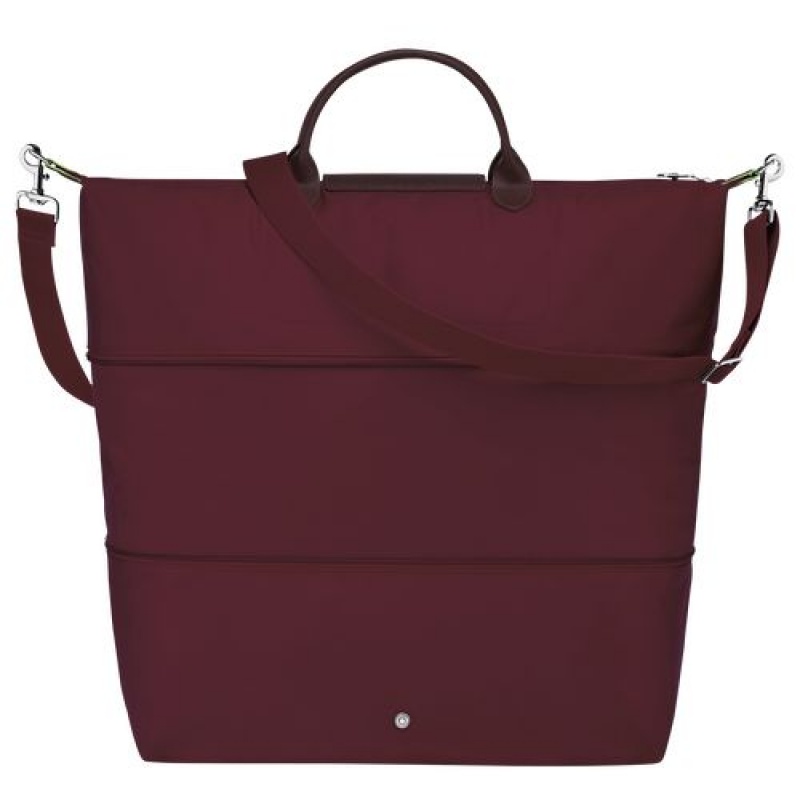 Longchamp Le Pliage Green Travel bag expandable Burgundy | YKVRSLX-08