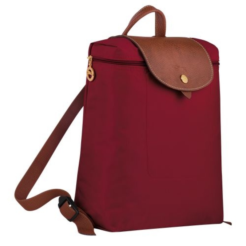 Longchamp Le Pliage Original Backpack Red | RSQOUVH-48