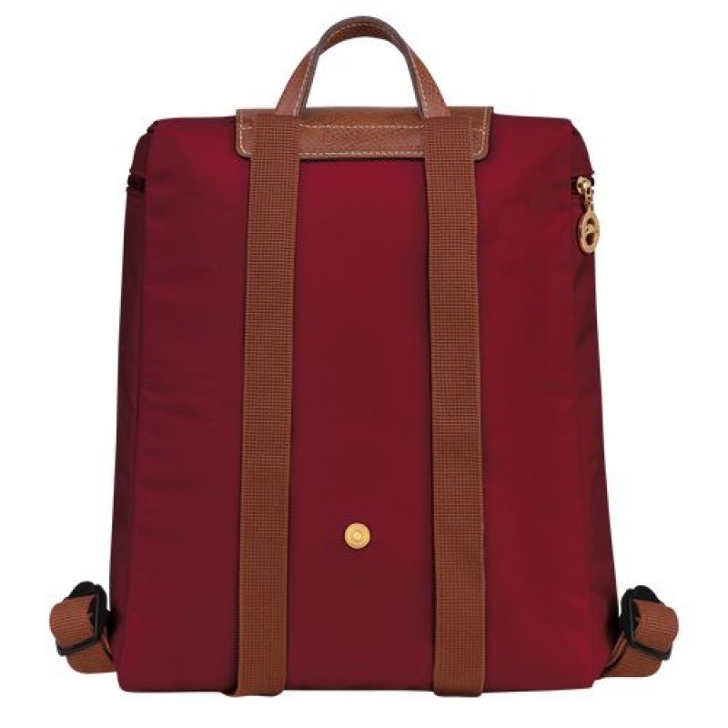 Longchamp Le Pliage Original Backpack Red | RSQOUVH-48