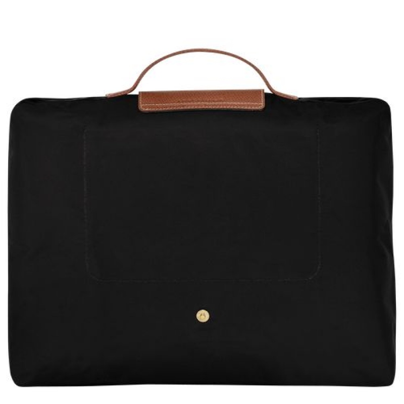 Longchamp Le Pliage Original Briefcase S Black | SGQTJKW-53