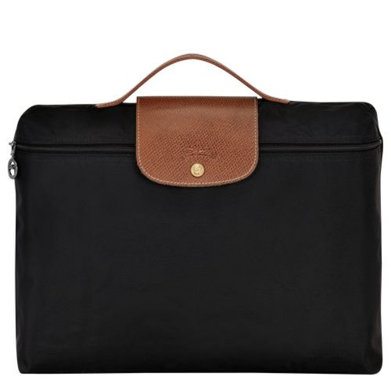 Longchamp Le Pliage Original Briefcase S Black | SGQTJKW-53