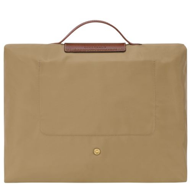 Longchamp Le Pliage Original Briefcase S Desert | ZETJNFA-27