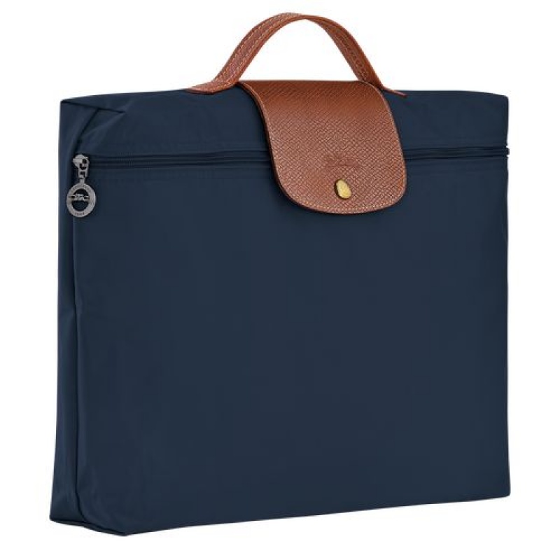 Longchamp Le Pliage Original Briefcase S Navy | MJPFNWK-65