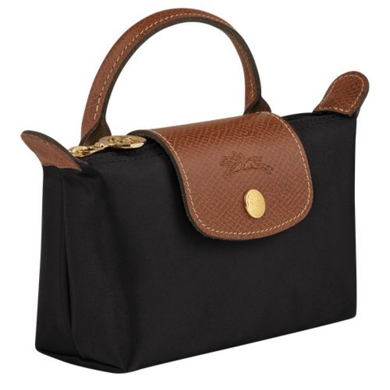 Longchamp Le Pliage Original Pouch with handle Black | TMROEBZ-38