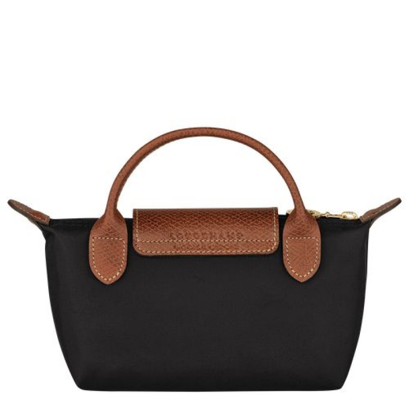 Longchamp Le Pliage Original Pouch with handle Black | TMROEBZ-38