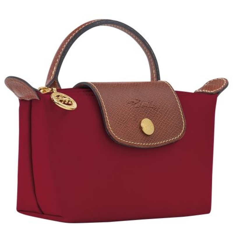 Longchamp Le Pliage Original Pouch with handle Red | ODCTRFG-78