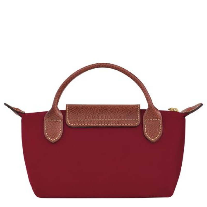 Longchamp Le Pliage Original Pouch with handle Red | ODCTRFG-78