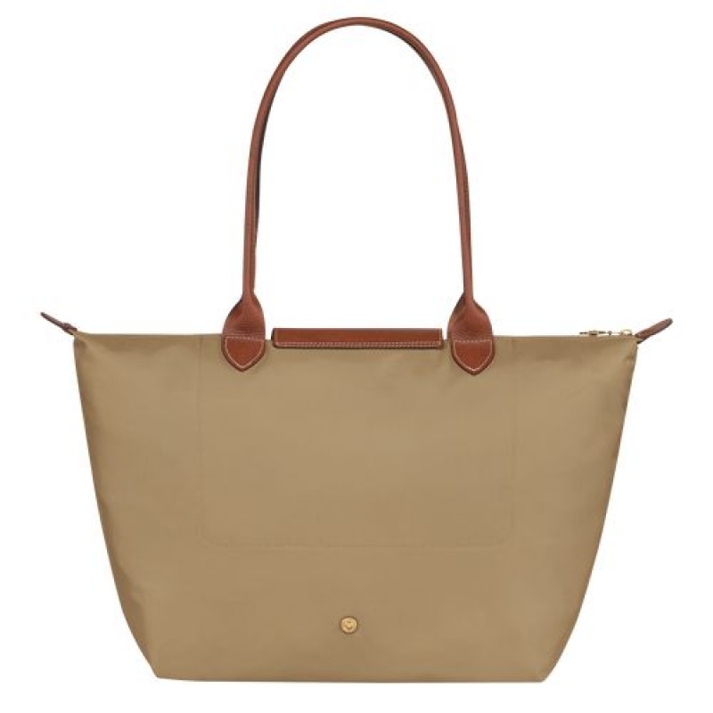 Longchamp Le Pliage Original Shoulder bag L Desert | TJGMDSK-34