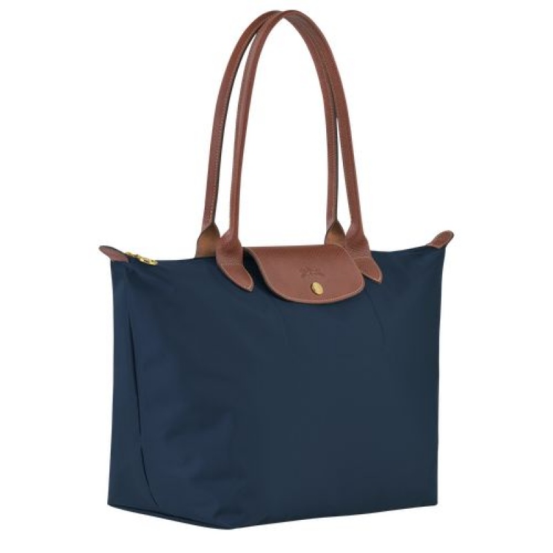 Longchamp Le Pliage Original Shoulder bag L Navy | VACEYKR-92