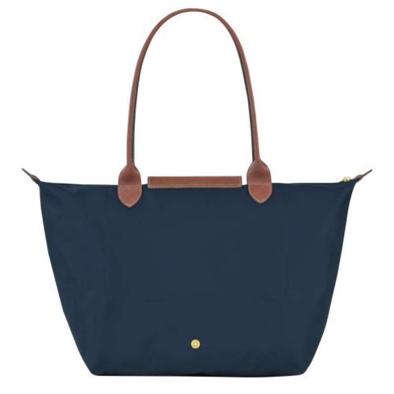 Longchamp Le Pliage Original Shoulder bag L Navy | VACEYKR-92