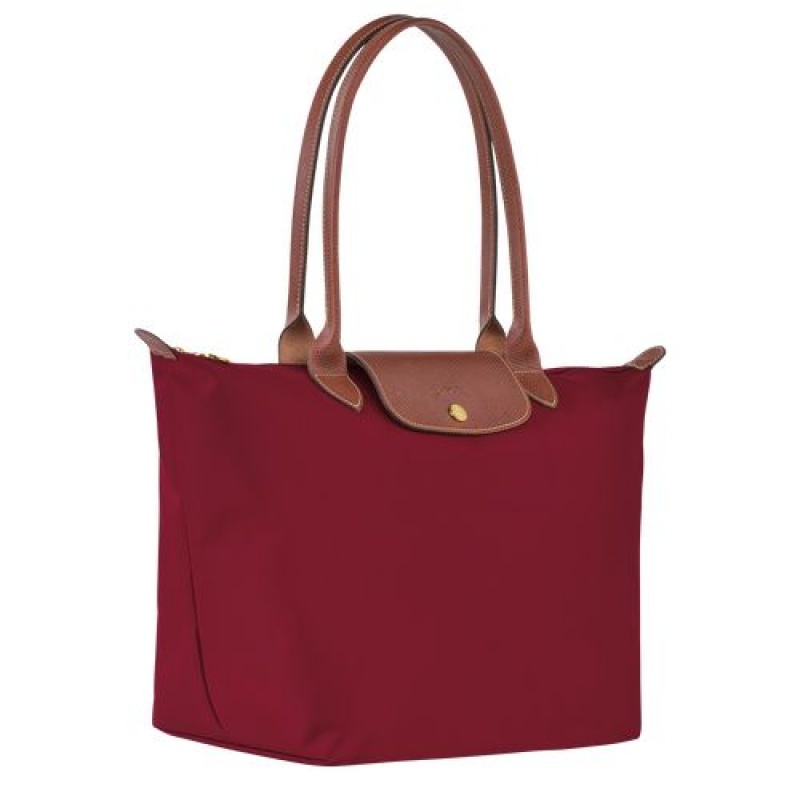 Longchamp Le Pliage Original Shoulder bag L Red | DRQXPLO-09