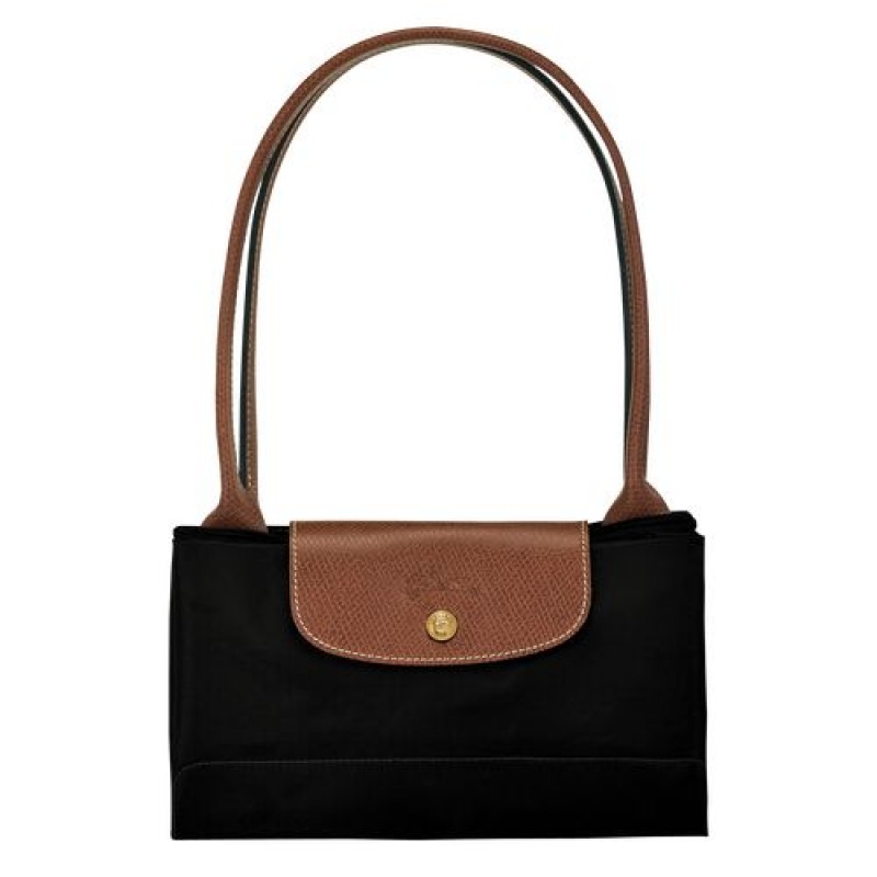 Longchamp Le Pliage Original Shoulder bag L Black | FJDPUNO-28