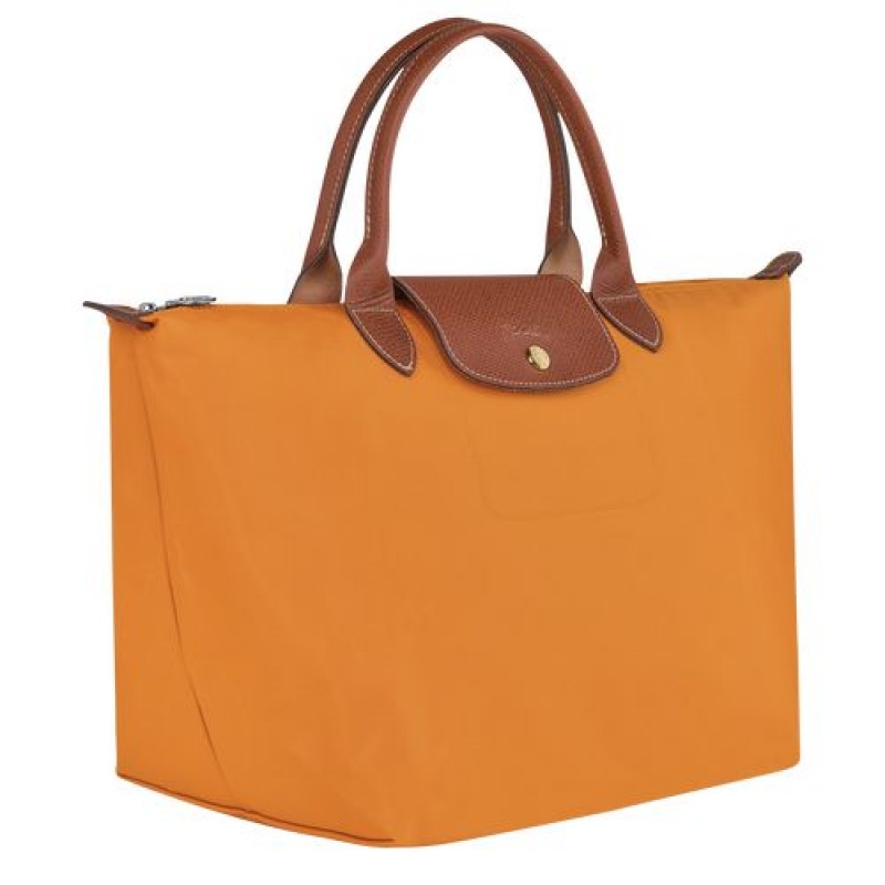 Longchamp Le Pliage Original Top handle bag M Saffron | RPMSYBE-48