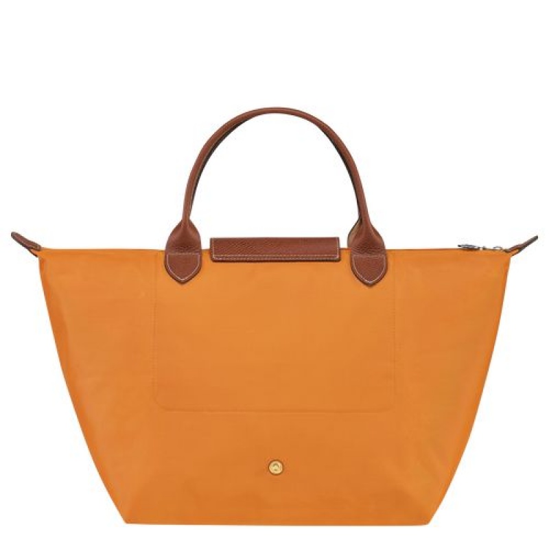 Longchamp Le Pliage Original Top handle bag M Saffron | RPMSYBE-48