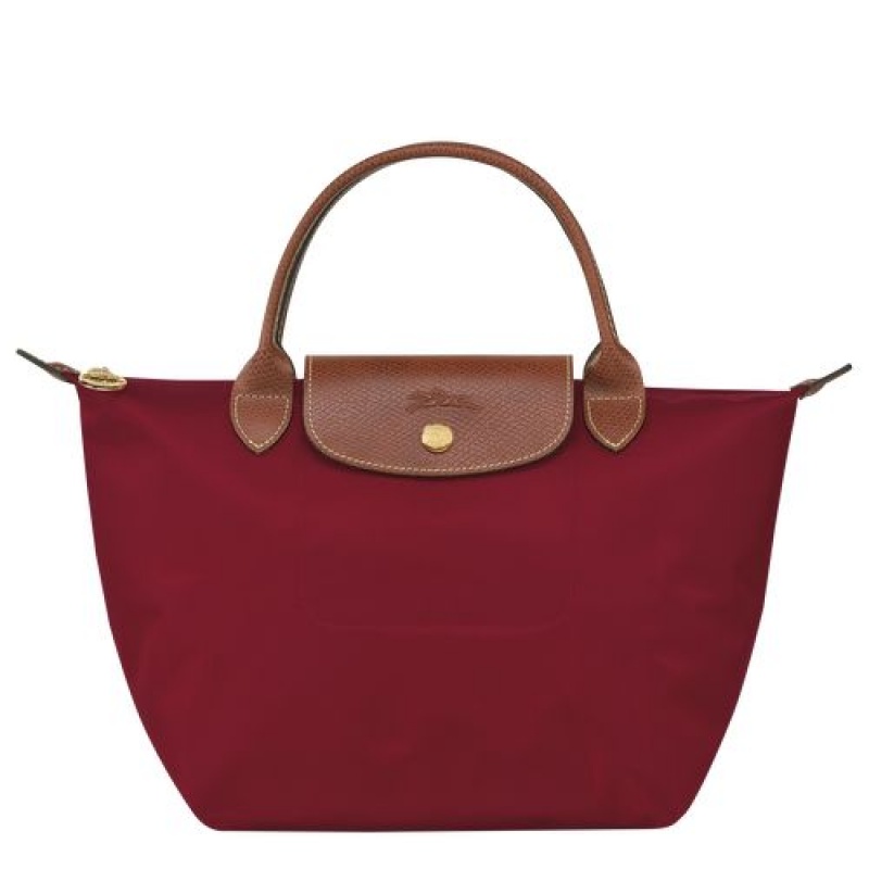 Longchamp Le Pliage Original Top handle bag S Red | ADPCBKR-43