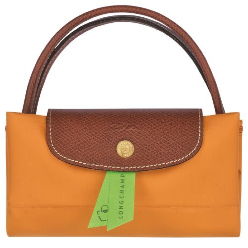 Longchamp Le Pliage Original Top handle bag S Saffron | EOVIDQW-03