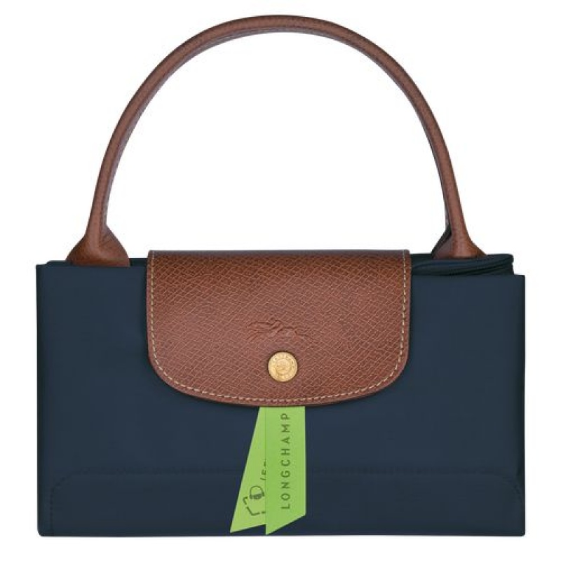 Longchamp Le Pliage Original Top handle bag M Navy | FENZUPL-40