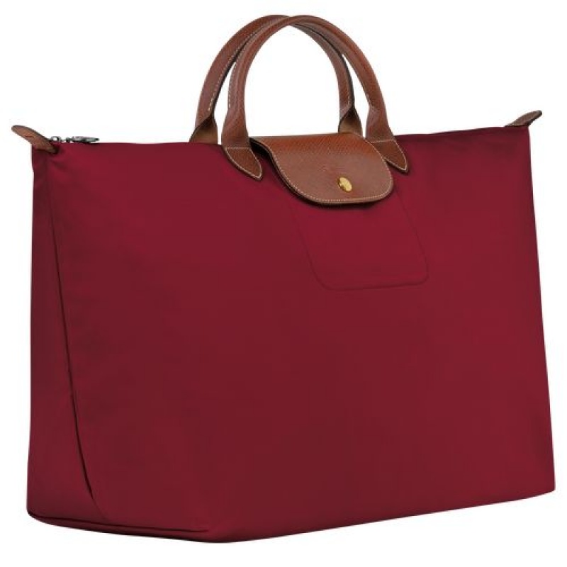 Longchamp Le Pliage Original Travel bag L Red | QXUPYZB-08