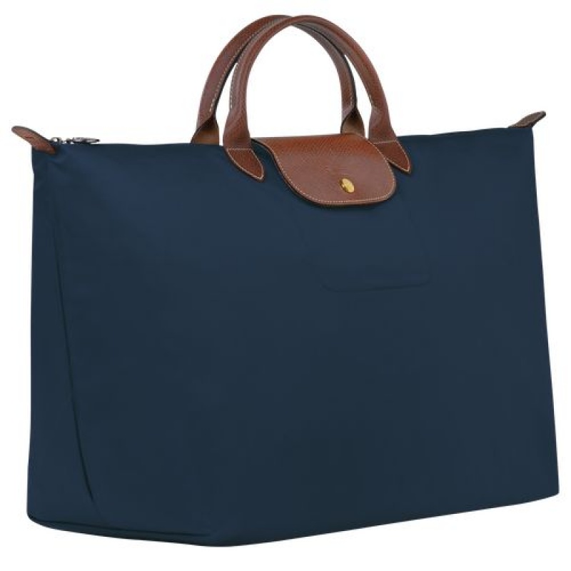 Longchamp Le Pliage Original Travel bag L Navy | JPMSOGK-05