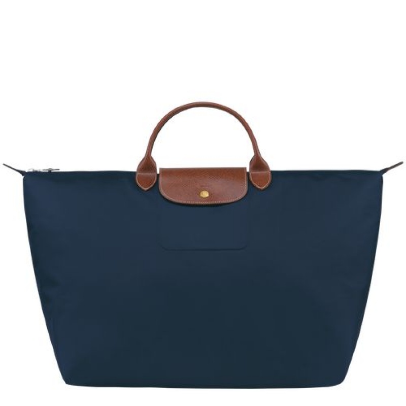 Longchamp Le Pliage Original Travel bag L Navy | JPMSOGK-05