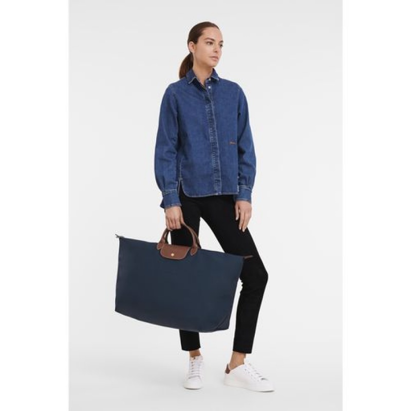 Longchamp Le Pliage Original Travel bag XL Navy | JUBNVKR-17