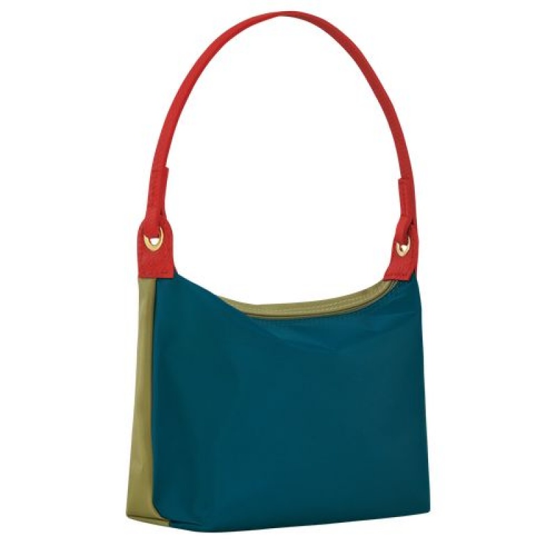 Longchamp Le Pliage Re-Play Shoulder bag Ocean | LWAXKYV-69