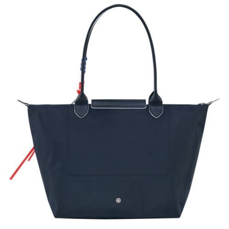 Longchamp Le Pliage Tres Paris Shopping bag L Navy | ACSEQMD-98