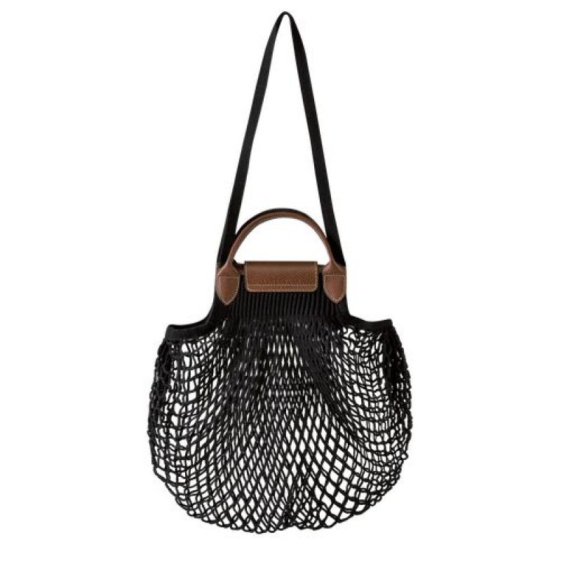 Longchamp Le Pliage filet Top handle bag Black | VYCMNIO-34