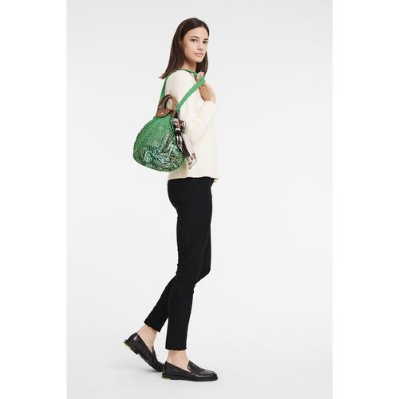 Longchamp Le Pliage filet Top handle bag Green | FXKMIWJ-30