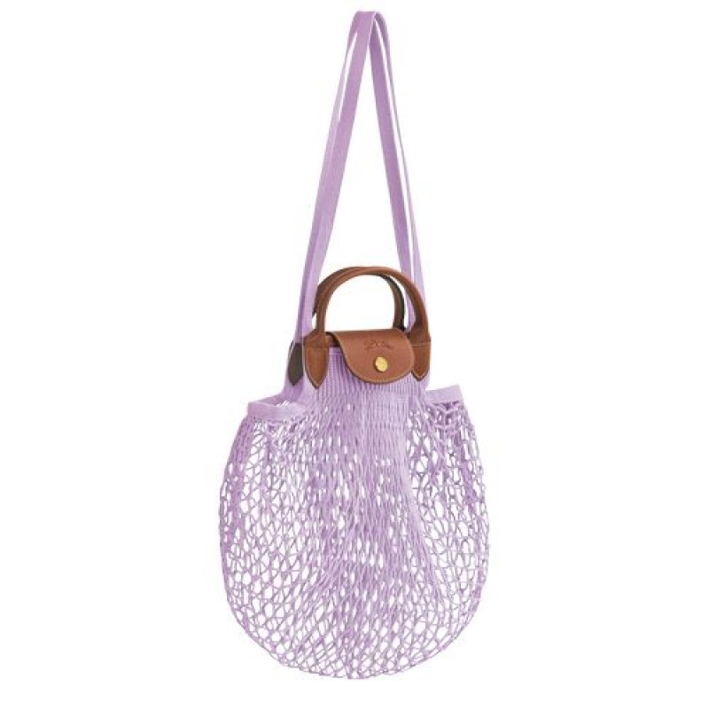 Longchamp Le Pliage filet Top handle bag Lilac | PCSUVEH-92