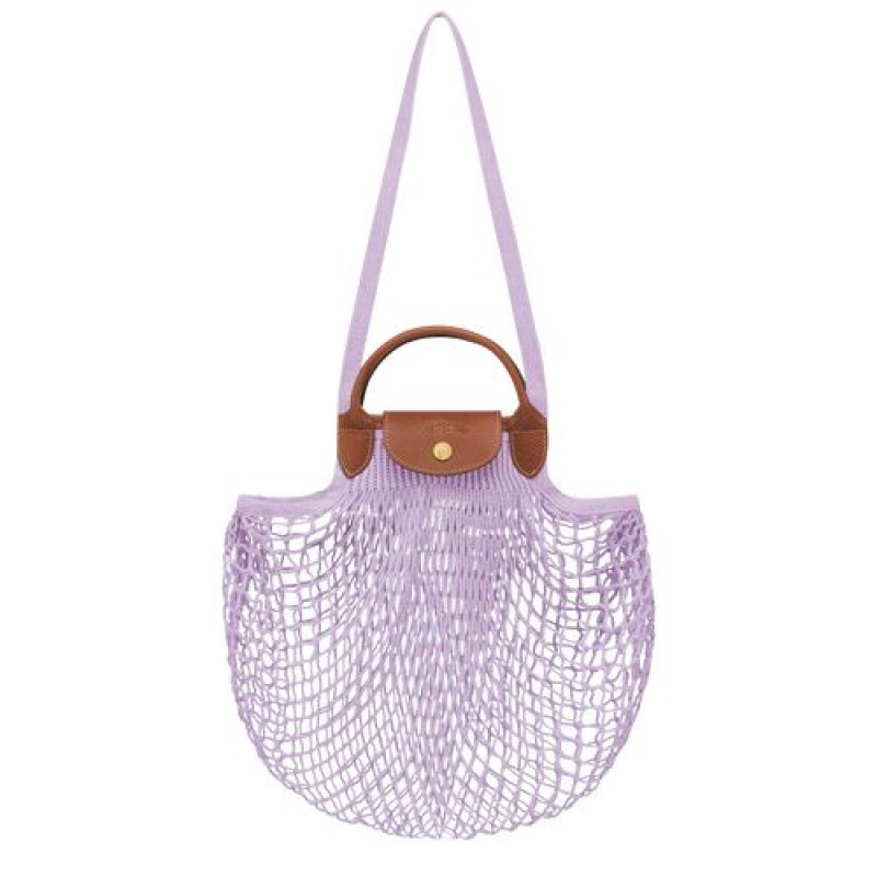 Longchamp Le Pliage filet Top handle bag Lilac | PCSUVEH-92