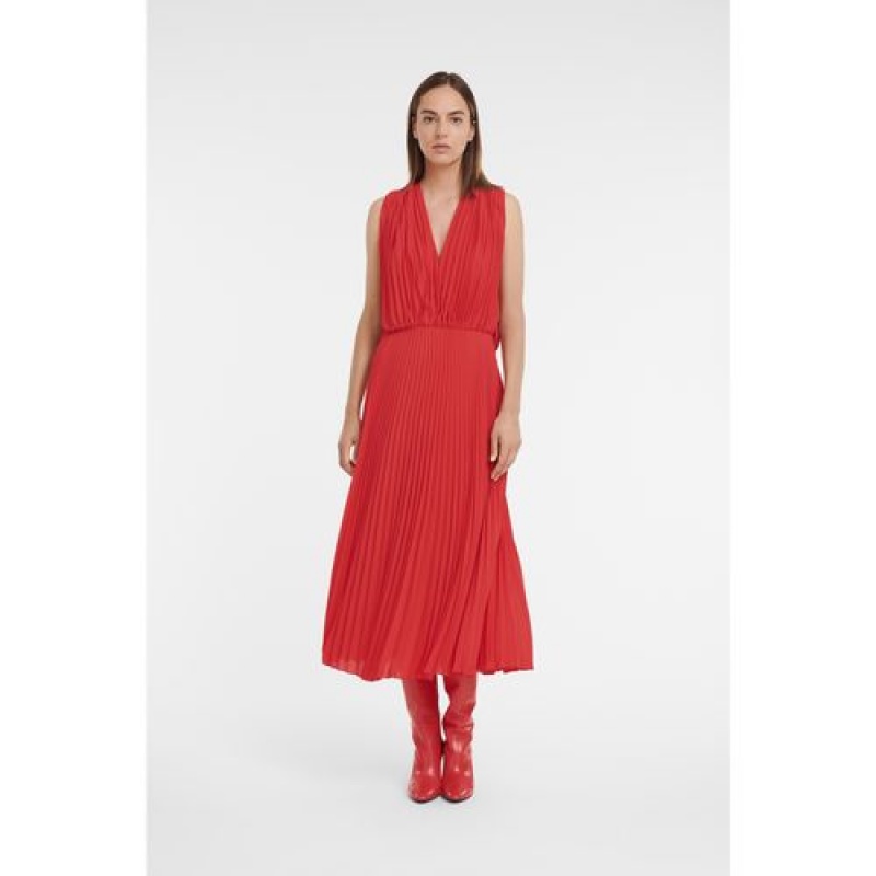 Longchamp Long dress Red | TERANLW-84