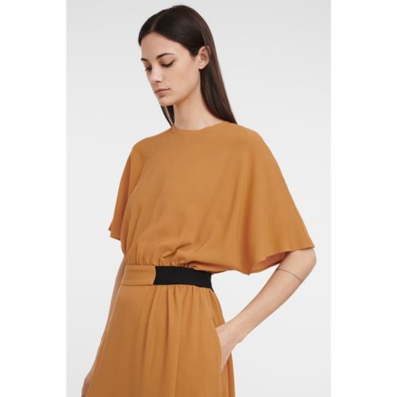 Longchamp Long dress Saffron | VPXAOJZ-02