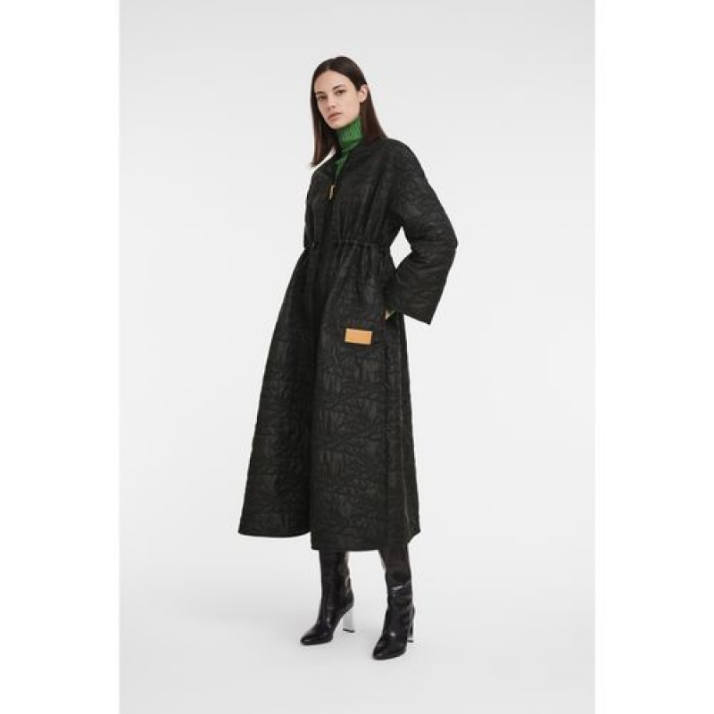 Longchamp Long puffer jacket Black | ABZCXSI-29